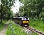 Home grown diesel ‘2nd Air Division USAAF’ approaches Buxton station   (27/05/2003)