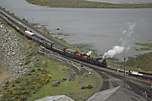 ‘Palmerston’ & ‘Prince’ run around the curve at Boston Ledge with an up train.       (01/05/2005)