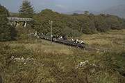 After closing up the ground frame, the gravity train begins to move away from Dduallt.       (15/10/2005)