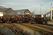 The four Fairlies, ‘Livingston Thompson’, ‘David Lloyd George’, ‘Merddin Emrys’ and ‘Taliesin’ lined up.       (16/10/2005)