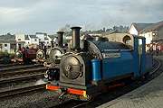 ‘Welsh Pony’ in front of the other locomotives at Harbour.       (16/10/2005)
