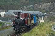 ‘Livingston Thompson’ and ‘Welsh Pony’ return to Boston Lodge late on Sunday afternoon.       (16/10/2005)