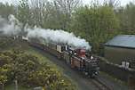 ‘David LLoyd George’ between the GWR & LNWR stations sites with a down train.       (30/04/2005)