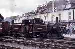 ‘Merddin Emrys’ stands ready to leave Porthmadog with an up train   (01/05/1993)