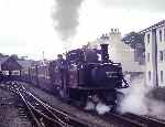 ‘Merddin Emrys’ departs from Porthmadog with an up train   (01/05/1993)