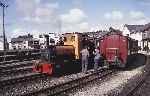 ‘Dolbadarn’ at Harbour station waits to depart for Minffordd with the stock for the yard shuttle   (02/05/1993)