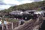 ‘Palmerston’ has now joined ‘Prince’ and ‘Conwy Castle’ on the down train at Pen Cob   (02/05/1993)