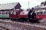‘Palmerston’ stands in no 2 road at Porthmadog Harbour Station   (02/05/1993)