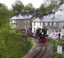 ‘Linda’ runs over Penrhyn crossing with the evening freight train.   (04/05/2003)