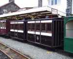 Newly repainted ‘bug boxes’ Nos 2 & 5 at Harbour station   (05/05/2003)