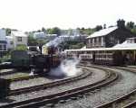‘Taliesin’ shunts the vintage train to replace three four wheel carriages with an additional bowsider   (05/05/2003)