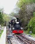 The mixed train has reached Tanybwlch behind ‘Linda’.   (02/05/2004)