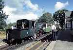 Sitting in the down platform at Minffordd, waiting to depart with a down train   (18/09/2000)