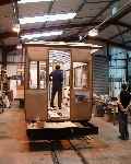 The replica Welshpool and Llanfair carriage nears completion   (28/09/2003)