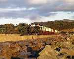 ‘Earl of Merioneth’ runs along the Cob with an evening arrival   (28/09/2003)
