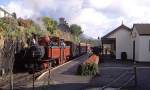 David Lloyd George with a down vintage train at Penrhyn   (12/10/2002)