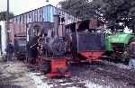 A varied collection of locomotives outside the shed at Pages Park   (10/09/1994)