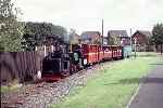 ‘Chaloner’ and ‘Peter Pan’ begin the climb up the hill past the Vandyke road school on their way to Stonehenge Works   (10/09/1994)