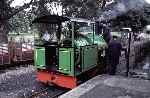 Patrick Keef's Bagnall 0-4-0ST ‘Woto’ takes water at Pages Park   (10/09/1994)