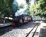 Ready to depart, O&K 0-6-0WT ‘Elf’ with the 11:15 to Stonehenge Works    (07/09/2003)