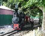 ‘Elf’ runs over the crossover at Pages Park as she leaves with the 11:15 departure.   (07/09/2003)