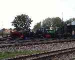 A view across the line to the shed yard, ‘Alice’, ‘Taffy’, ‘Chaloner’, ‘Pixie’ and the Matheran 0-6-0T are visible.   (07/09/2003)