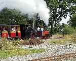 ‘Alice’ & ‘PC Allen’ climb away from Pages Park with a departing train   (07/09/2003)