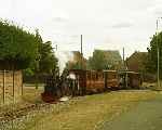 ‘Chaloner’ leads ‘Taffy’ over Appenine Way with the 13:00 from Pages Park.   (07/09/2003)