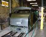 WD protected Simplex No 3090, owned by the Moseley Trust, in the locomotive shed.   (19/04/2003)