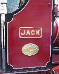 The cab side sheet of ‘Jack’ showing the name and worksplates.   (19/04/2003)