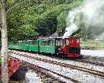 ‘Elidir’ at the platform with a Llanberis train   (06/08/2003)