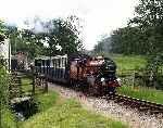 ‘River Mite’ pulls away from Muncaster Mill heading east   (29/06/2000)