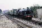 4-8-2 ‘Samson’ leaves Dymchurch station with a train for New Romney   (04/08/1982)