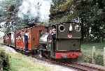 ‘Sir Haydn’ pulls away from Brynglas halt with a down train   (31/07/1981)