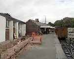 A changing Wharf station.  Almost exactly a year ago, preparations were underway for the redevelopment of the Narrow Gauge Railway Museum.   (29/09/2003)