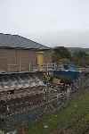The west end of the new Museum building under construction at Tywyn.   (27/09/2004)