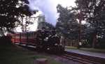 ‘Talyllyn’ runs into Rhydyronen with a vintage train run past   (23/09/2001)