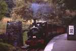 ‘Talyllyn’ stands by the old water tower at Dolgoch station   (23/09/2001)