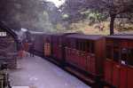 Standing in Dolgoch station, the vintage train waits for passengers   (23/09/2001)