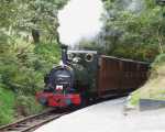 ‘Talyllyn’ climbs the last few yards into Dolgoch station at the end of the final run past   (23/09/2001)
