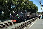 K1 draws into Dinas loop with the supporters train stock.       (08/09/2006)