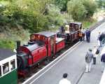 ‘Prince’ and ‘Taliesin’ stand in Waunfawr station   (22/09/2001)