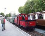 ‘Prince’ stands at Dinas after arrival from Waunfawr.   (22/09/2001)