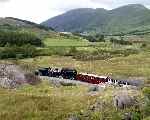 Still twisting and turning around the rocks, 143 with Llyn Cwellyn above the Gwyrfai valley   (27/09/2003)