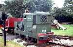 Ruston 16/20hp No 6 ‘Colonel’ stands in the ‘station’ at Yaxham   (04/09/1993)